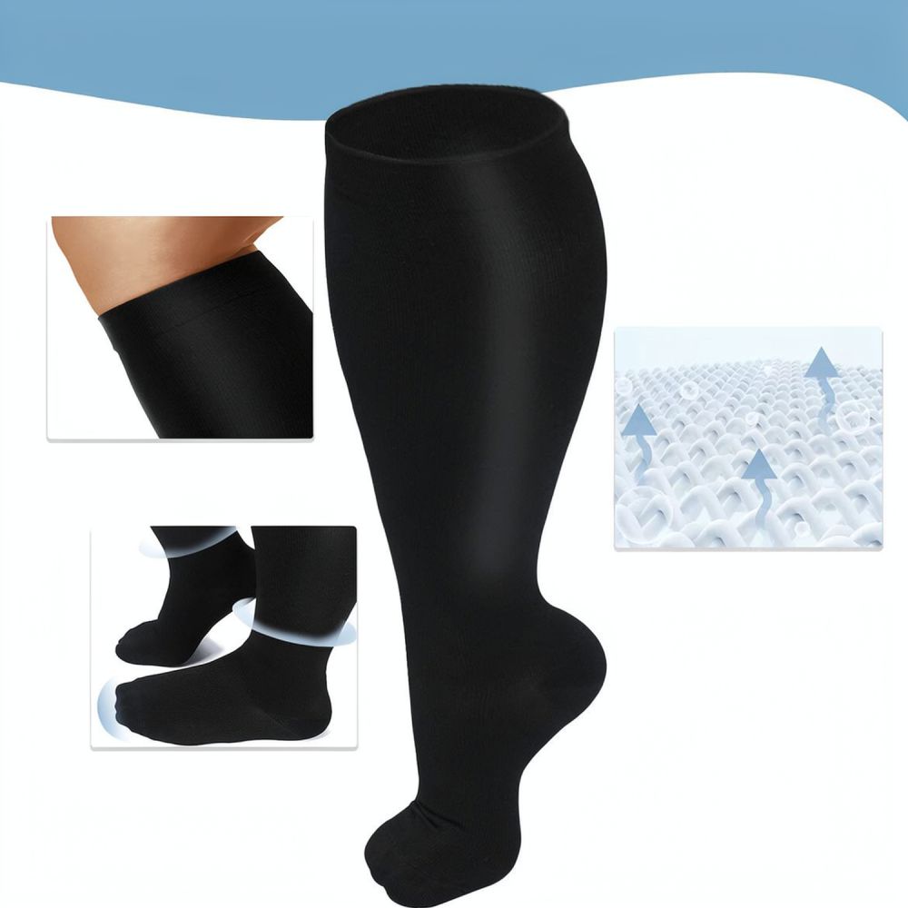 Compression Sleeve Calf - Athletic Compression Socks For Plus Size