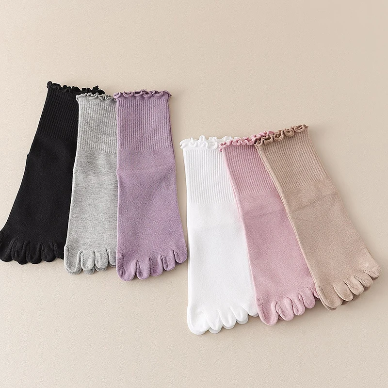 1/5 Pairs Women Five Toe Crew  - Toe Sock Split review and price