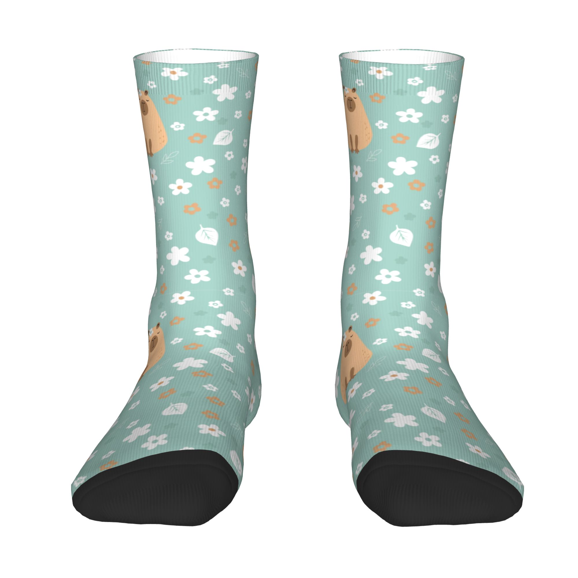 Custom Funny Capybara With Flo - Dress Sock Men review and price