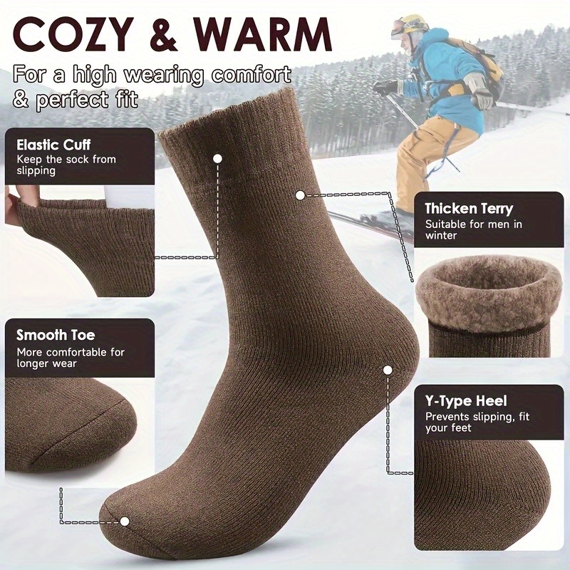 1 Pair Winter Thick Men's Snow - Thermal Sock Winter review and price